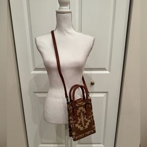 NWT Wrangler - Brown Patterned Crossbody Women's Bag